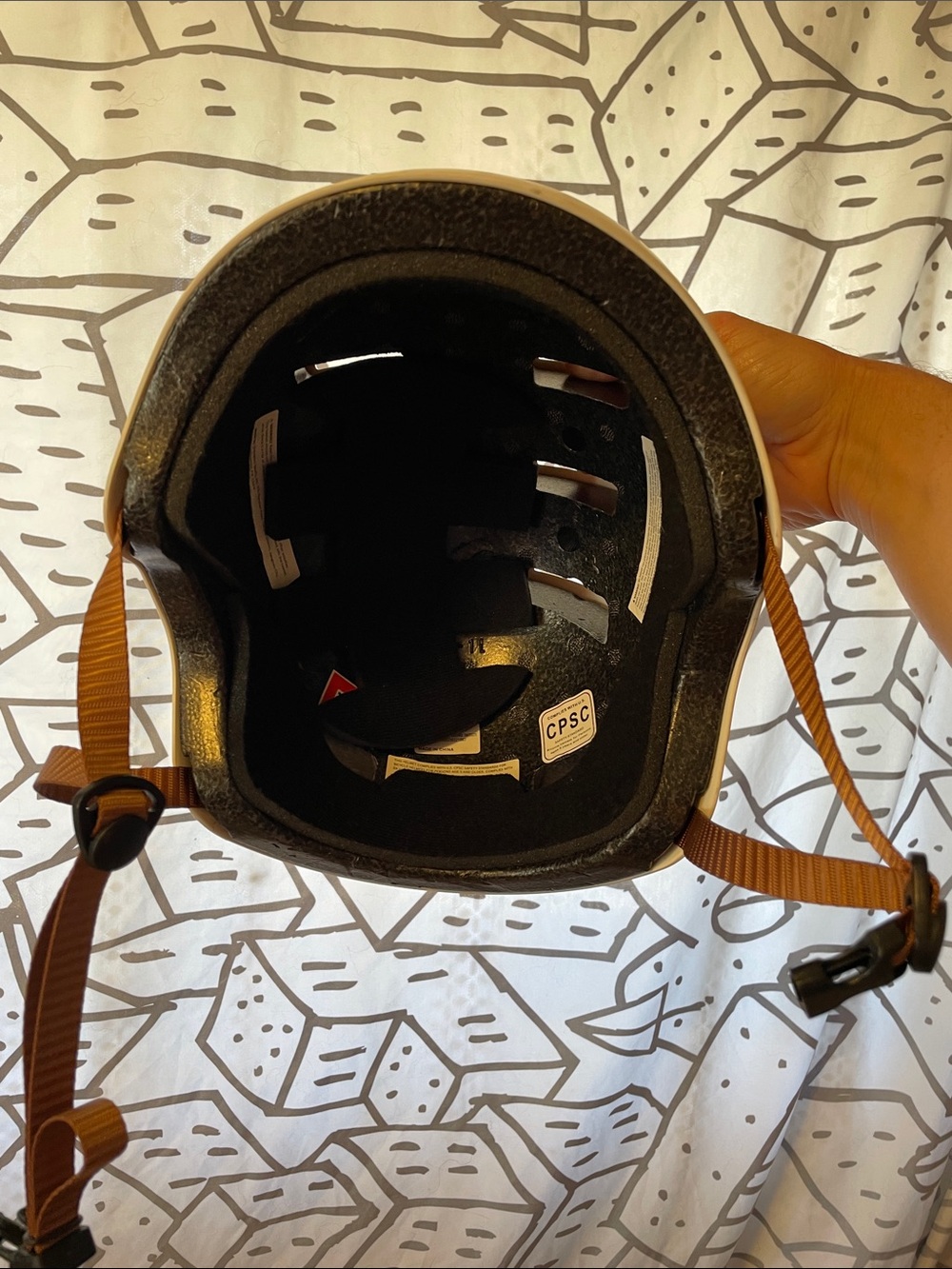 Adult L bike and skate - egg shell Dakota style